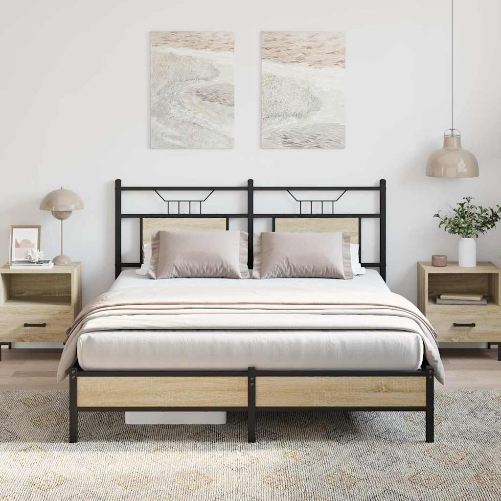 Cadre de lit sans matelas chêne sonoma 140x200 cm - XIOS