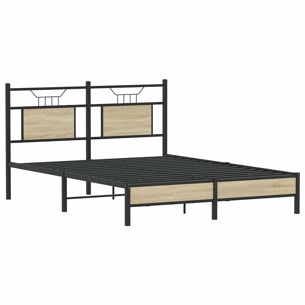 Cadre de lit sans matelas chêne sonoma 150x200 cm - XIOS