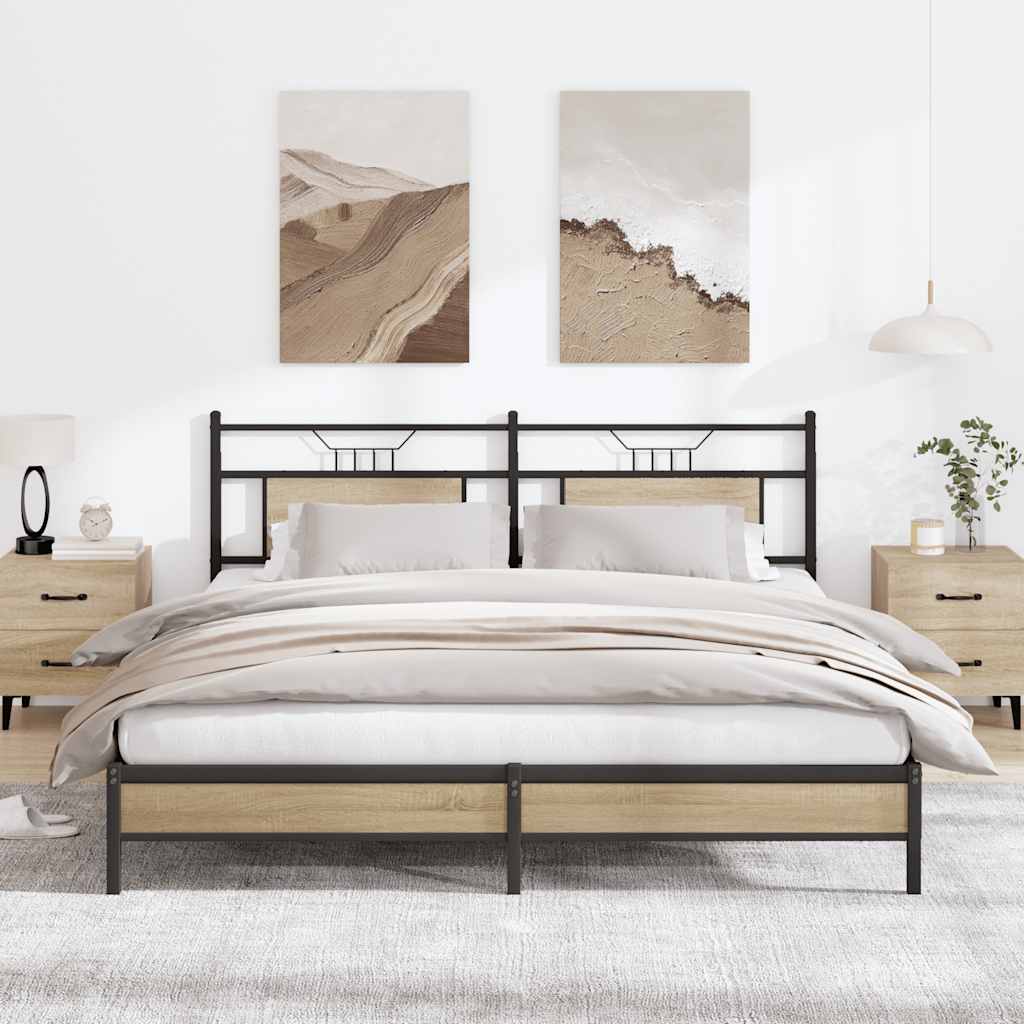 Cadre de lit sans matelas chêne sonoma 160x200 cm - XIOS