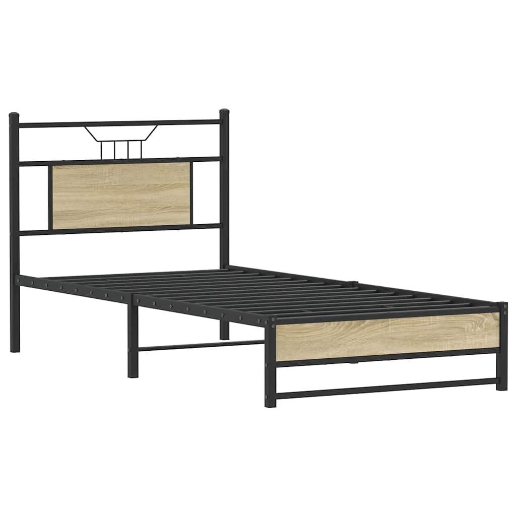 Cadre de lit sans matelas chêne sonoma 80x200 cm - XIOS