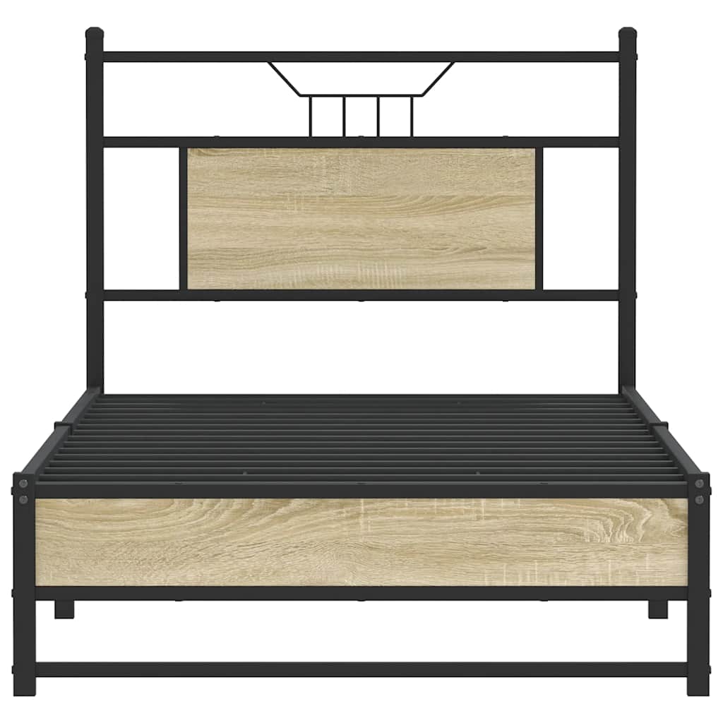 Cadre de lit sans matelas chêne sonoma 80x200 cm - XIOS