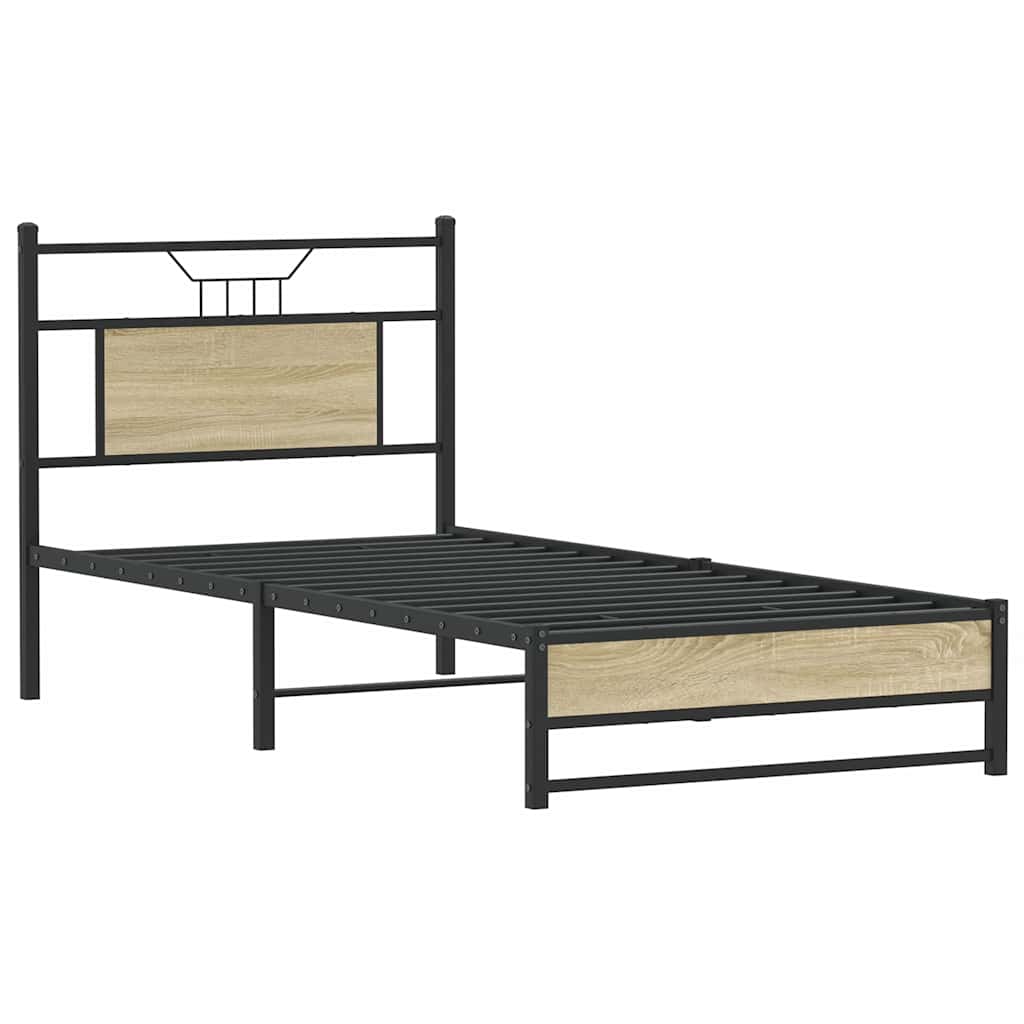 Cadre de lit sans matelas chêne sonoma 90x190 cm - XIOS