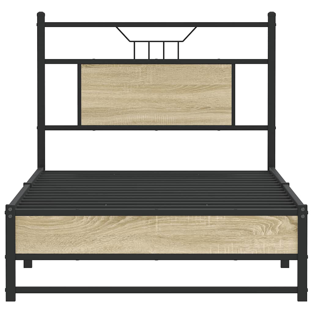 Cadre de lit sans matelas chêne sonoma 90x190 cm - XIOS