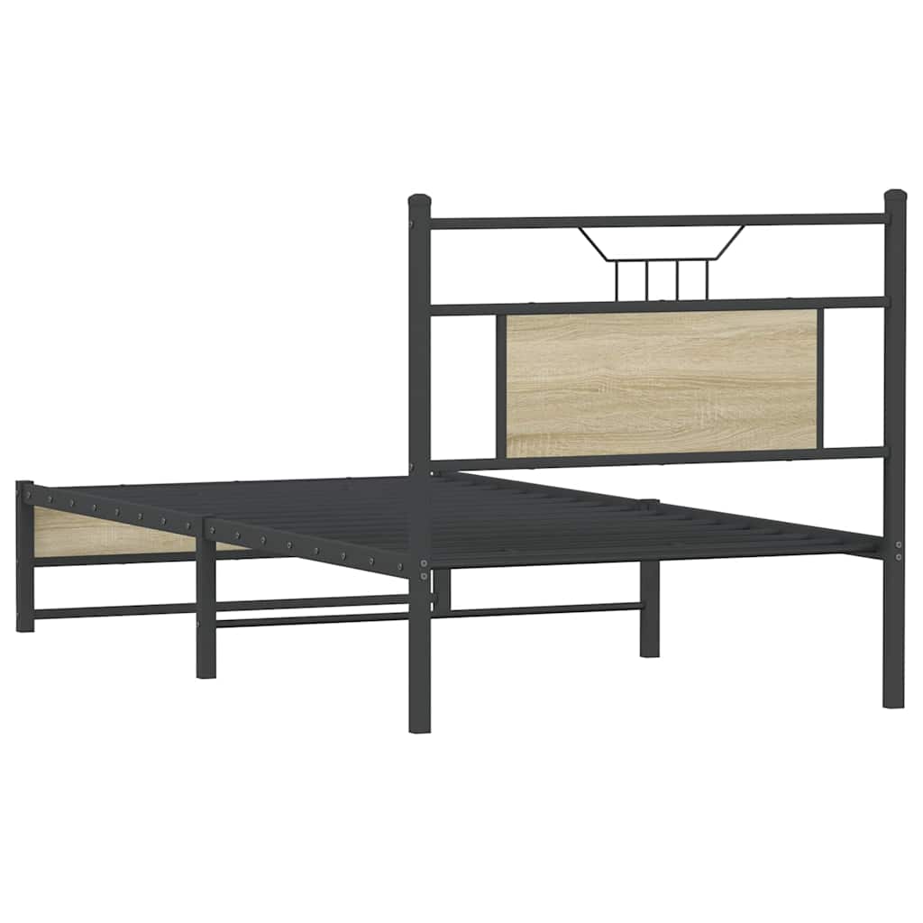 Cadre de lit sans matelas chêne sonoma 90x200 cm - XIOS