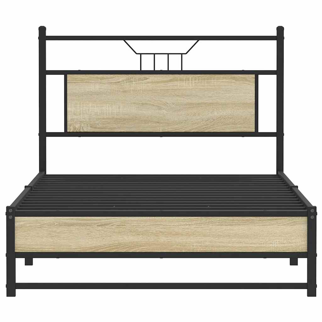 Cadre de lit sans matelas chêne sonoma 100x200 cm - XIOS