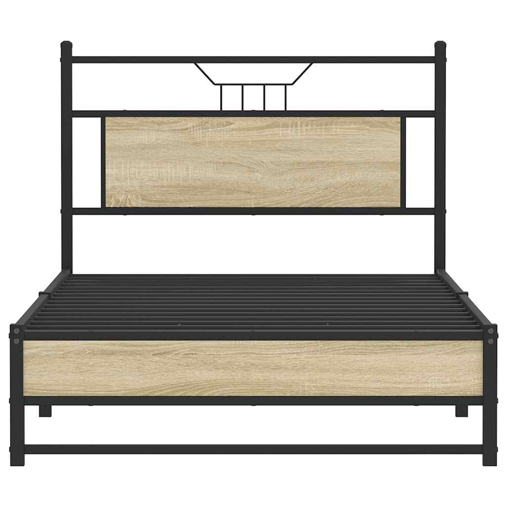 Cadre de lit sans matelas chêne sonoma 107x203 cm - XIOS