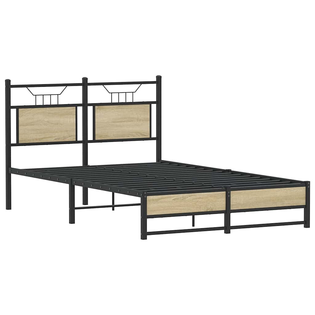 Cadre de lit sans matelas chêne sonoma 120x190 cm - XIOS
