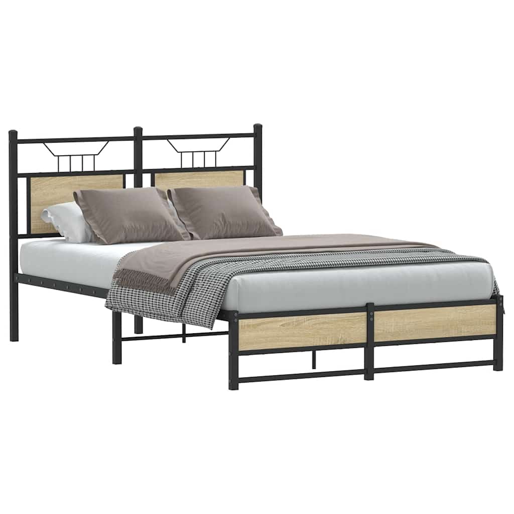 Cadre de lit sans matelas chêne sonoma 120x200 cm - XIOS