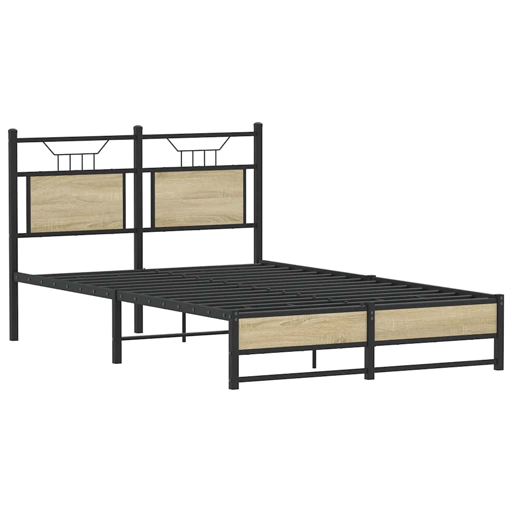 Cadre de lit sans matelas chêne sonoma 120x200 cm - XIOS