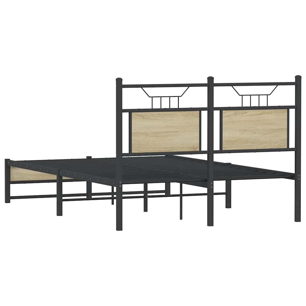 Cadre de lit sans matelas chêne sonoma 120x200 cm - XIOS