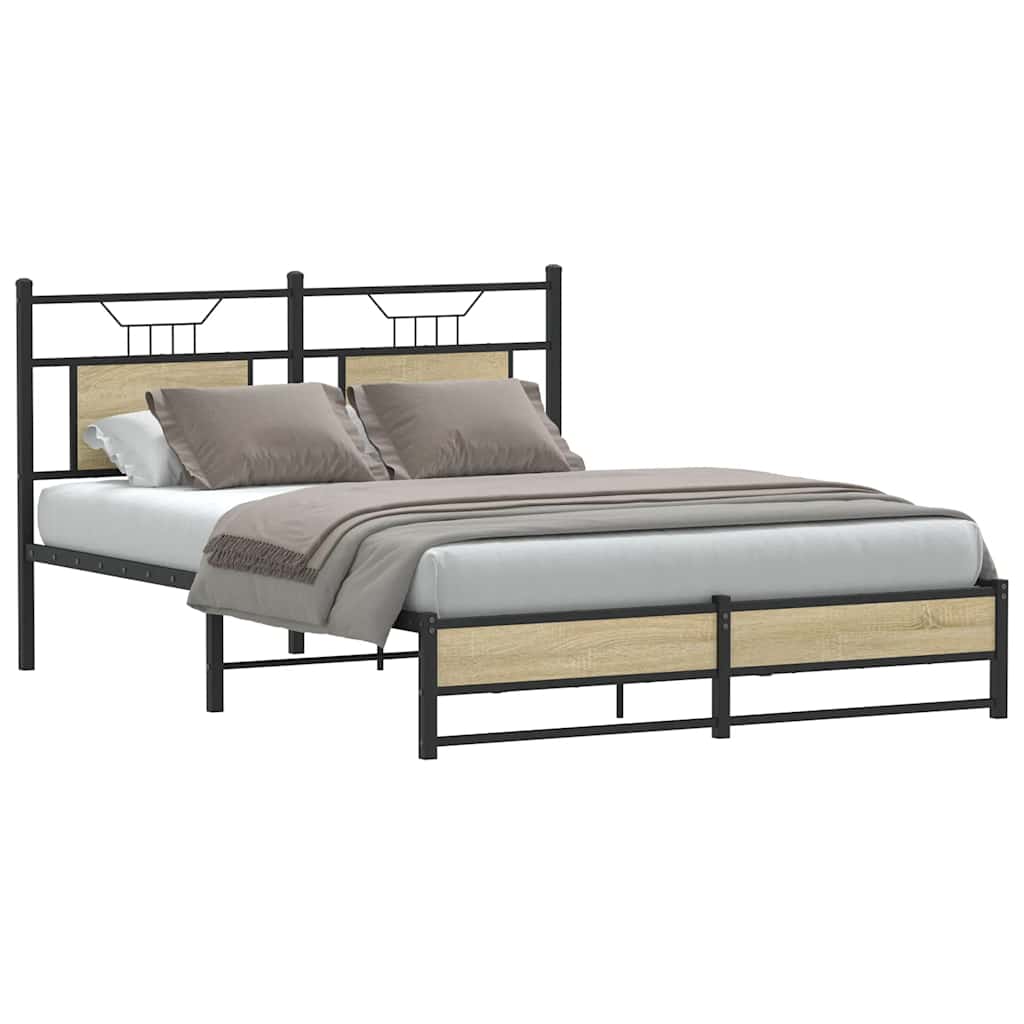 Cadre de lit sans matelas chêne sonoma 140x190 cm - XIOS