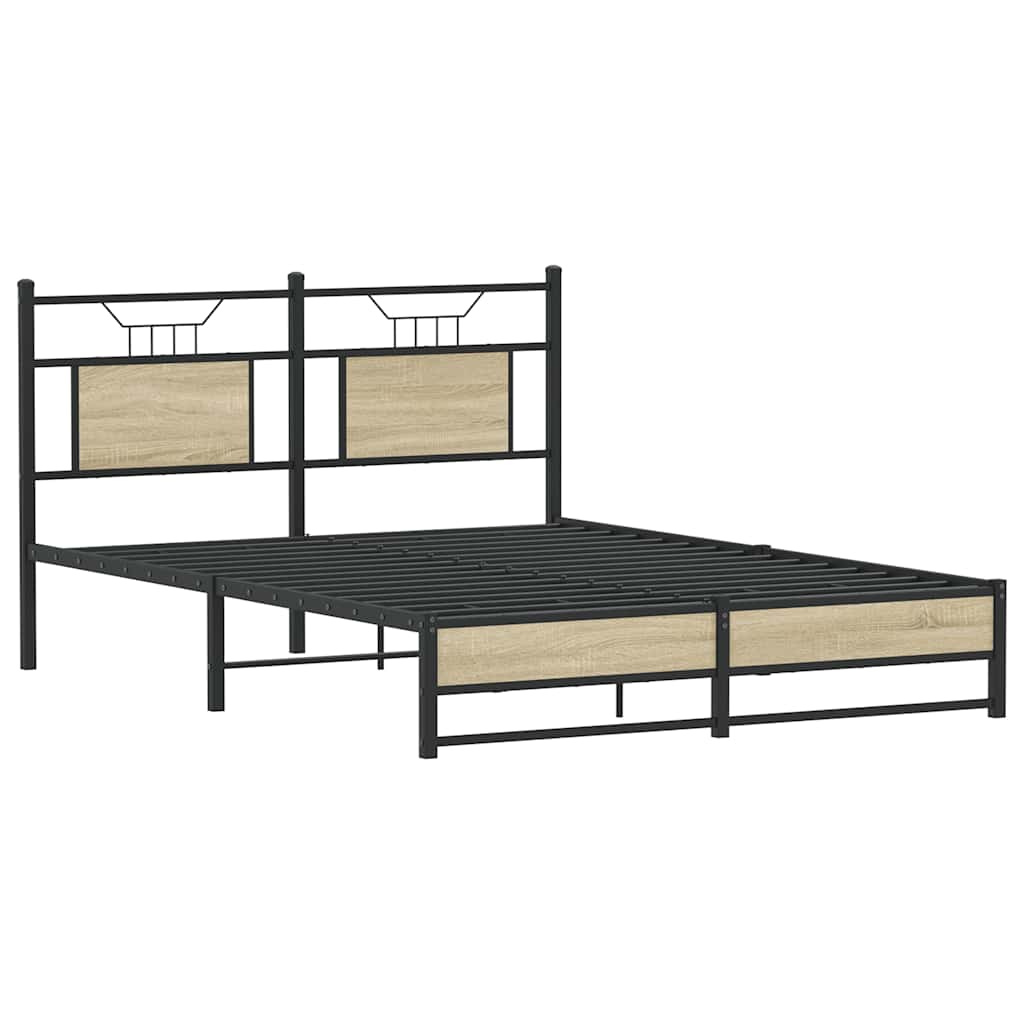 Cadre de lit sans matelas chêne sonoma 140x200 cm - XIOS
