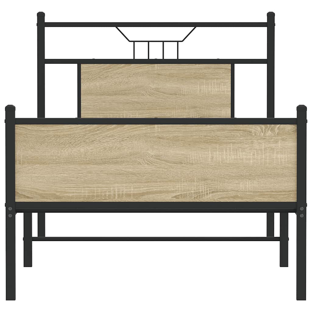 Cadre de lit sans matelas chêne sonoma 80x200 cm - XIOS
