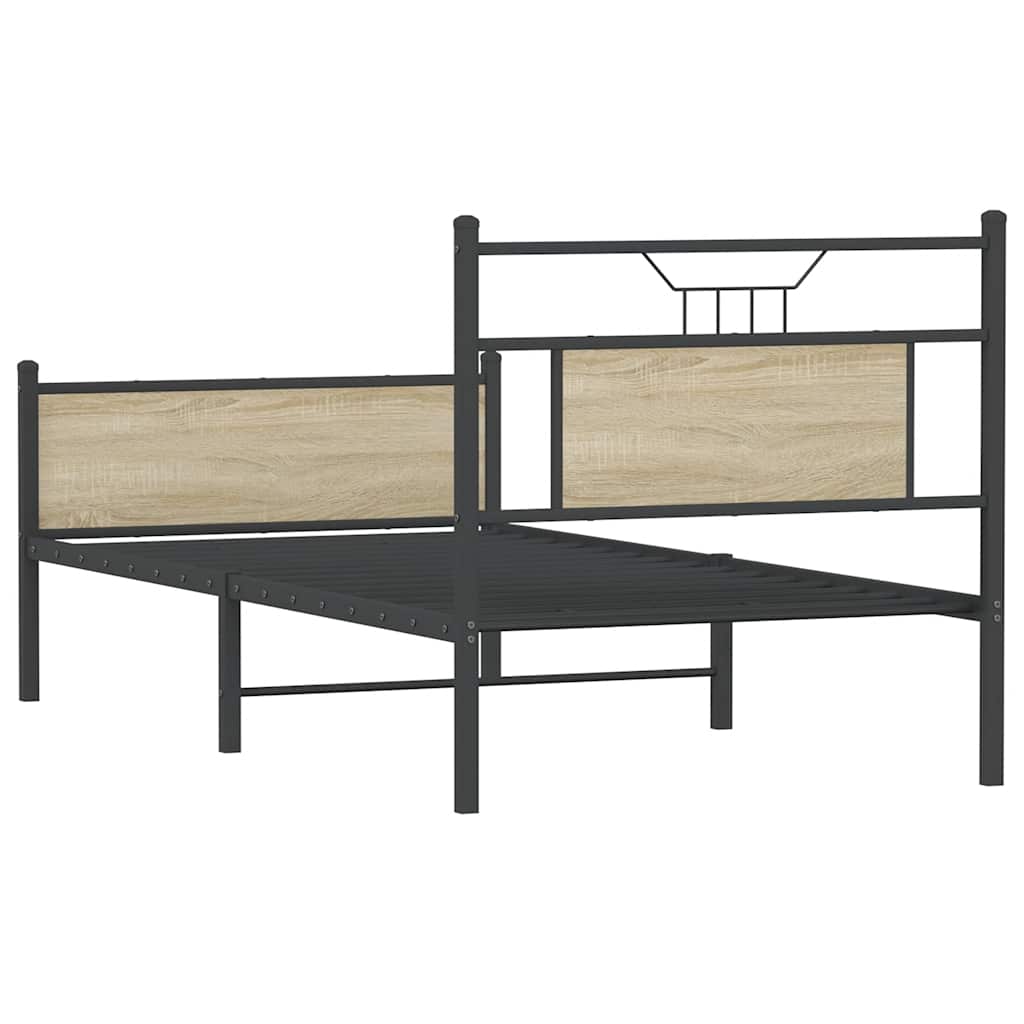 Cadre de lit sans matelas chêne sonoma 90x200 cm - XIOS