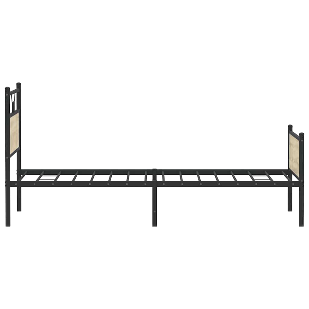 Cadre de lit sans matelas chêne sonoma 100x190 cm - XIOS