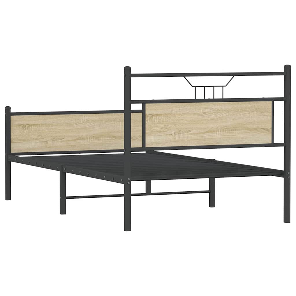 Cadre de lit sans matelas chêne sonoma 100x190 cm - XIOS