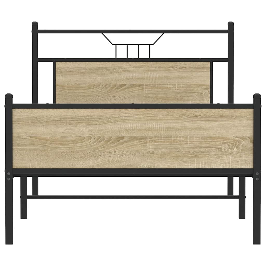 Cadre de lit sans matelas chêne sonoma 107x203 cm - XIOS