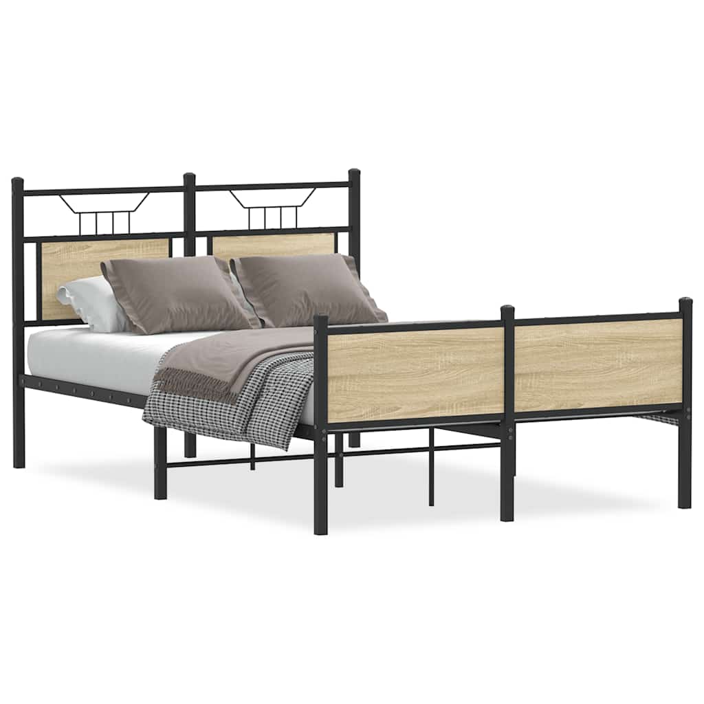 Cadre de lit sans matelas chêne sonoma 120x190 cm - XIOS