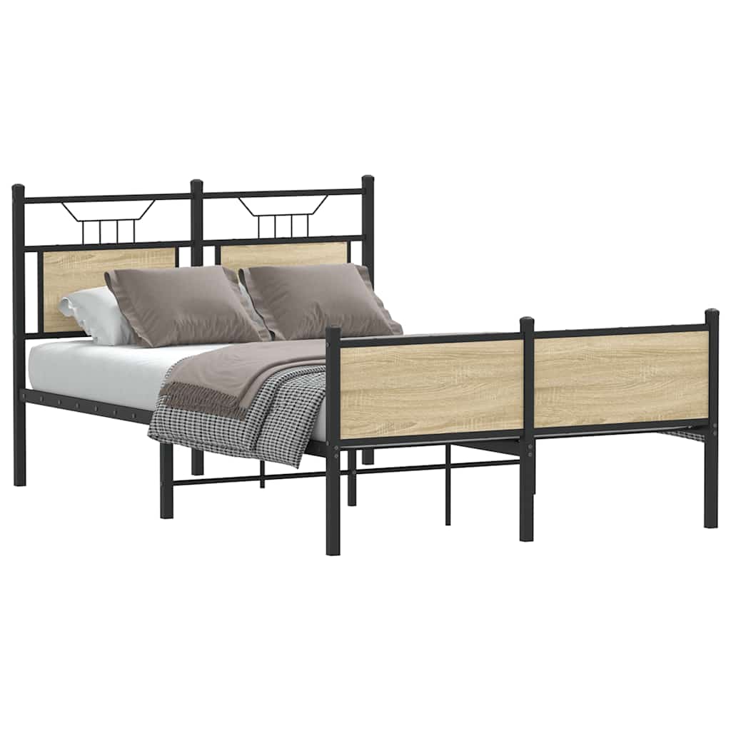 Cadre de lit sans matelas chêne sonoma 120x190 cm - XIOS