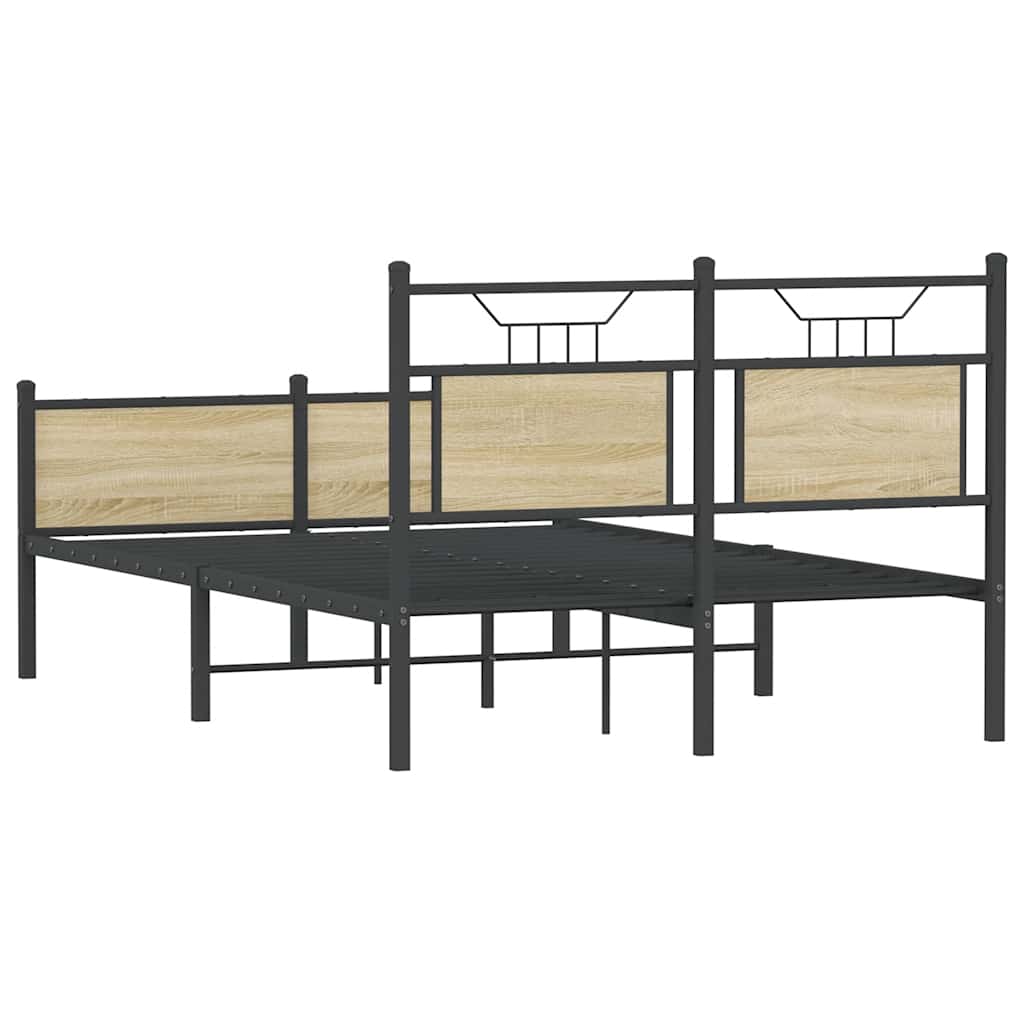 Cadre de lit sans matelas chêne sonoma 120x200 cm - XIOS