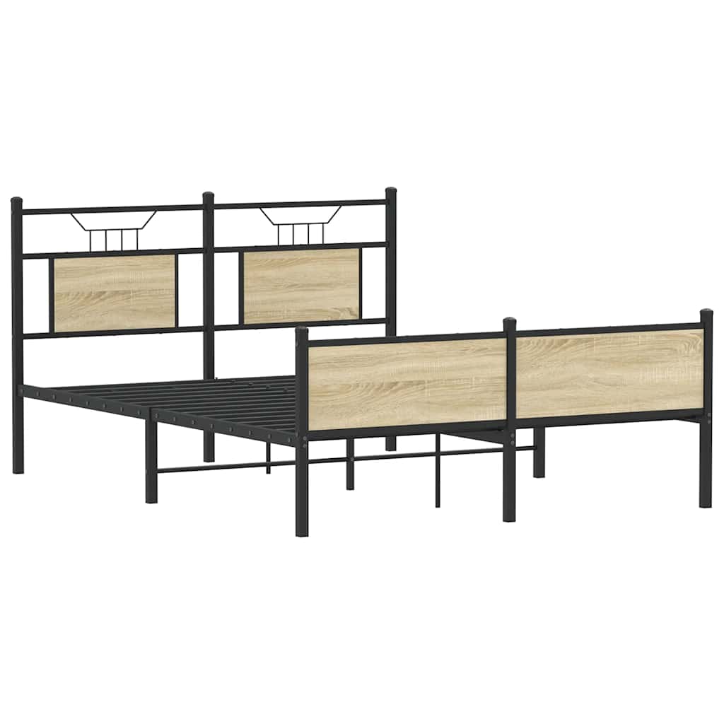 Cadre de lit sans matelas chêne sonoma 140x200 cm - XIOS