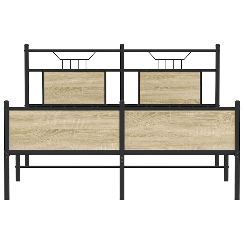 Cadre de lit sans matelas chêne sonoma 150x200 cm - XIOS
