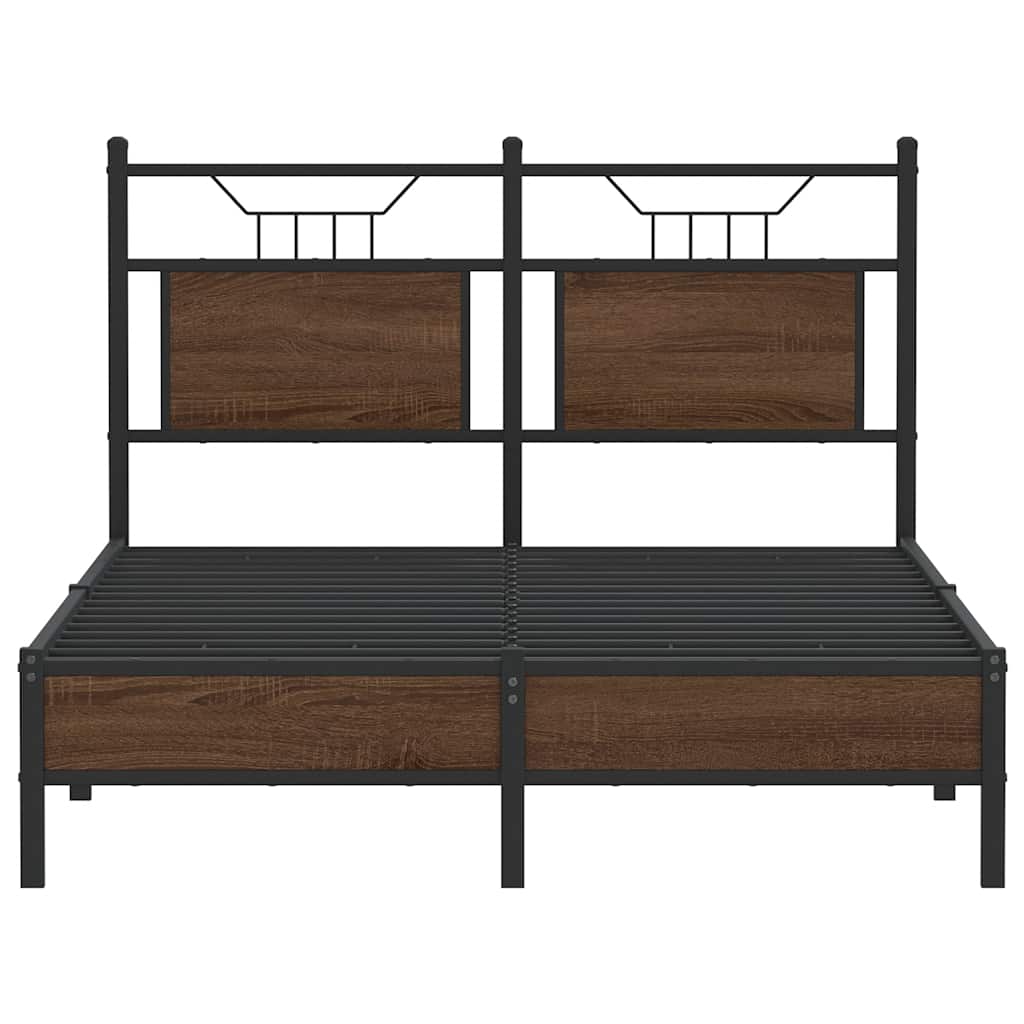 Cadre de lit sans matelas chêne marron 120x200 cm - XIOS