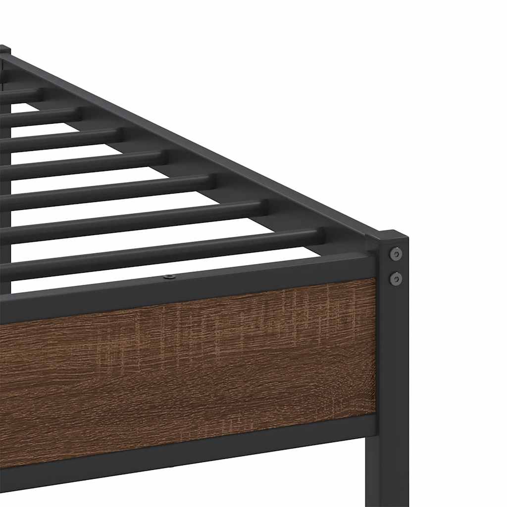 Cadre de lit sans matelas chêne marron 160x200 cm - XIOS