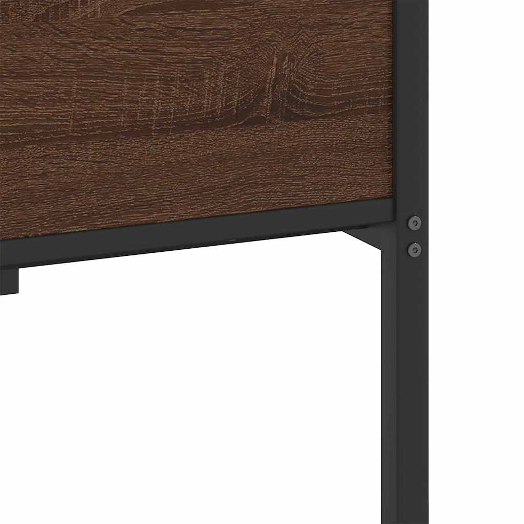 Cadre de lit sans matelas chêne marron 100x190 cm - XIOS