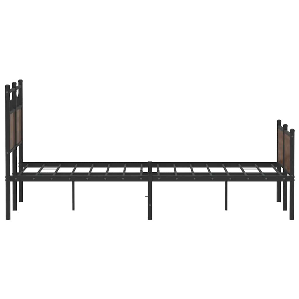 Cadre de lit sans matelas chêne marron 120x200 cm - XIOS