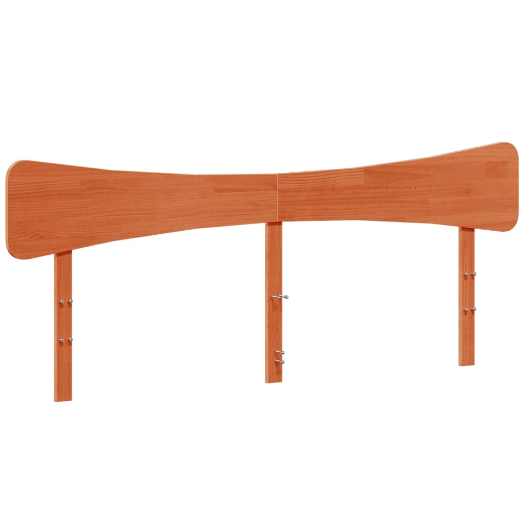 Cadre de lit sans matelas cire marron 180x200cm bois pin massif - XIOS