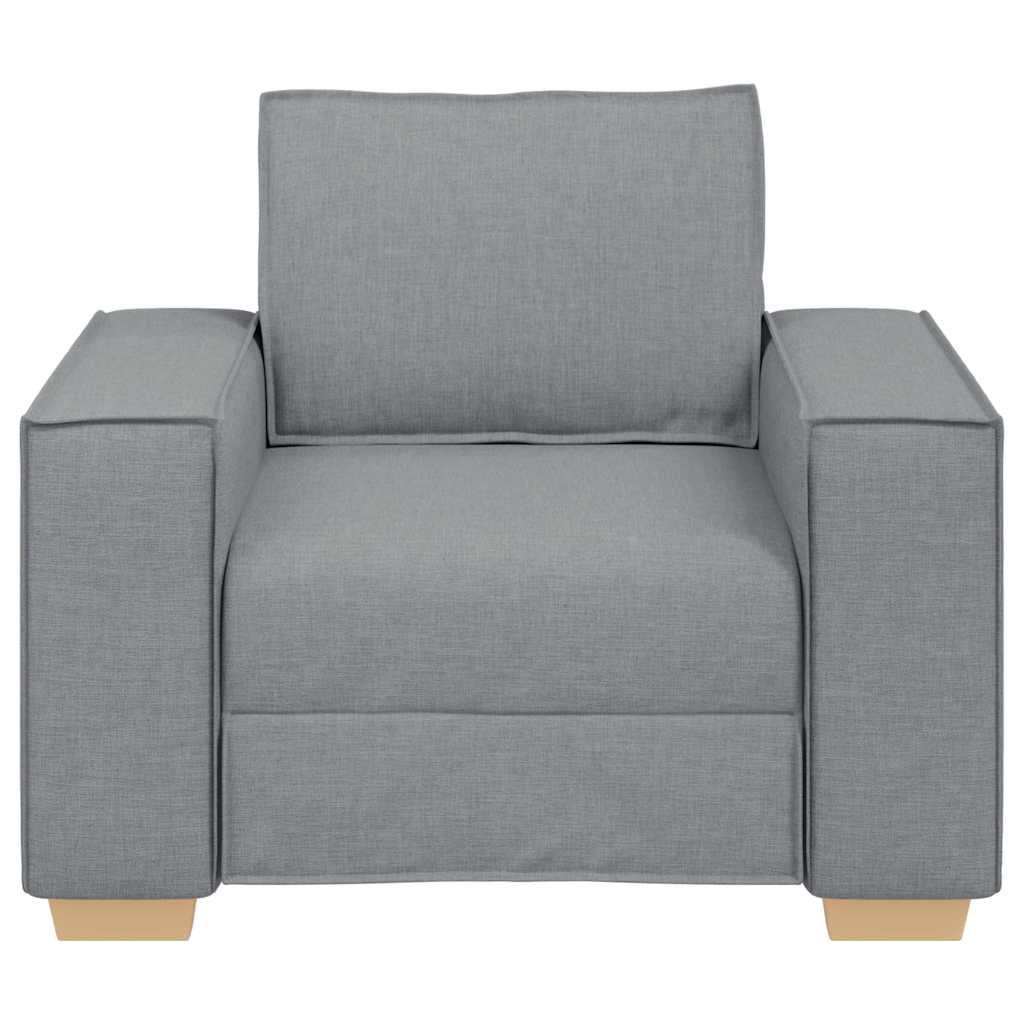 Canapé Fauteuil Gris Clair 60 cm Tissu - XIOS