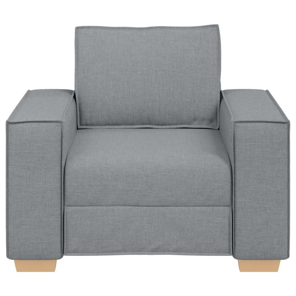 Canapé Fauteuil Gris Clair 100x78x84 cm Tissu - XIOS