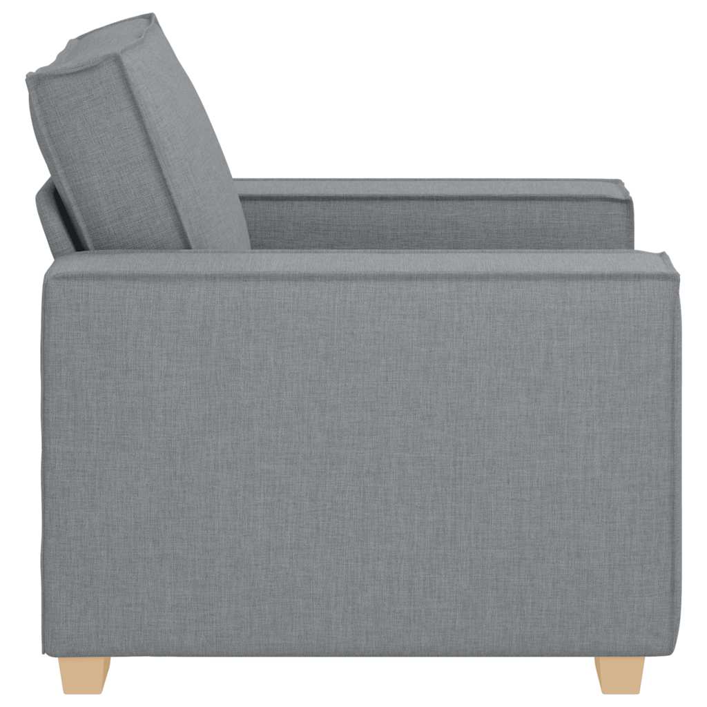 Canapé Fauteuil Gris Clair 60 cm Tissu - XIOS