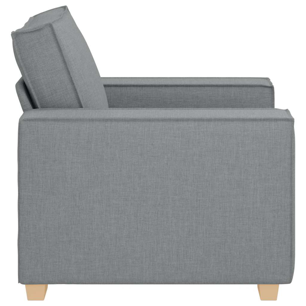 Canapé Fauteuil Gris Clair 100x78x84 cm Tissu - XIOS