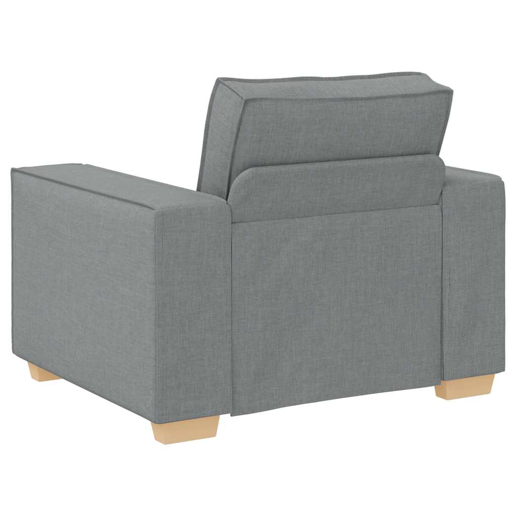 Canapé Fauteuil Gris Clair 100x78x84 cm Tissu - XIOS