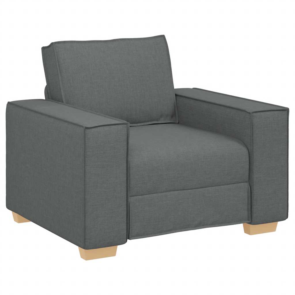 Canapé Fauteuil Gris Foncé 100x78x84 cm Tissu - XIOS