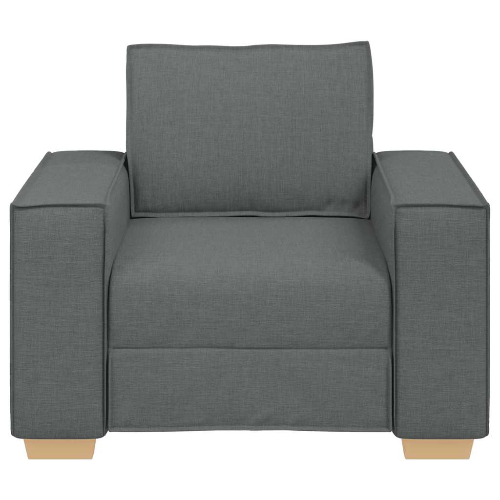 Canapé Fauteuil Gris Foncé 100x78x84 cm Tissu - XIOS