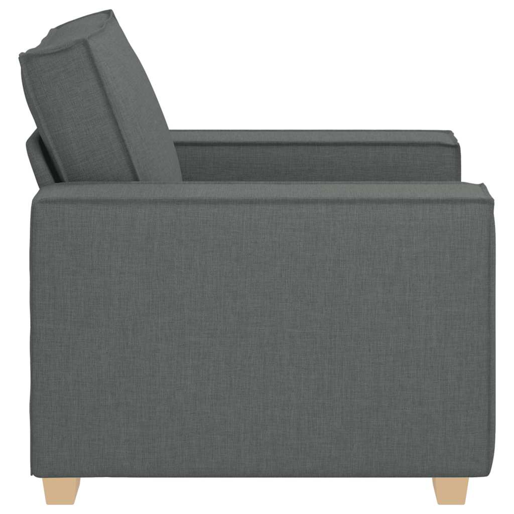Canapé Fauteuil Gris Foncé 60 cm Tissu - XIOS