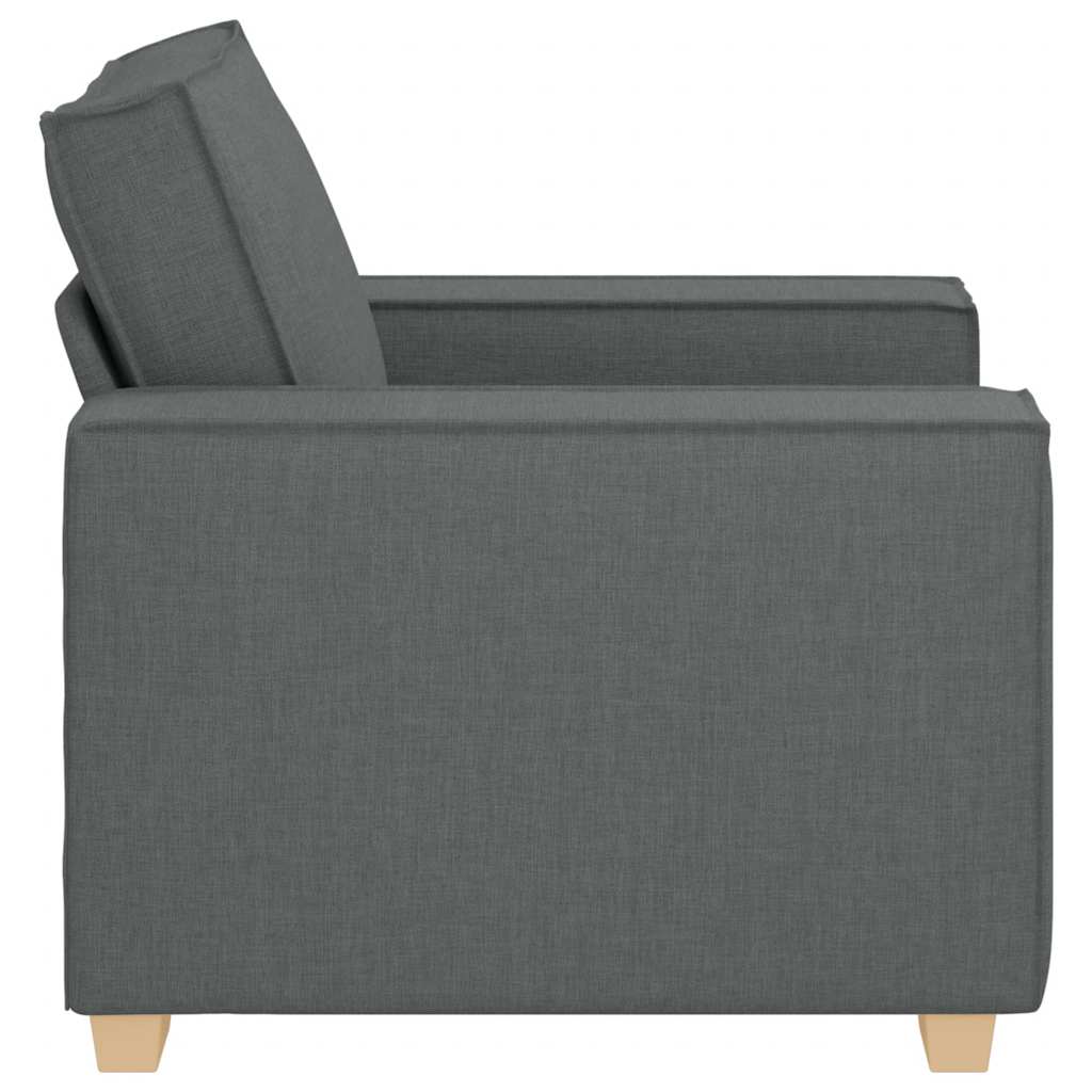 Canapé Fauteuil Gris Foncé 100x78x84 cm Tissu - XIOS