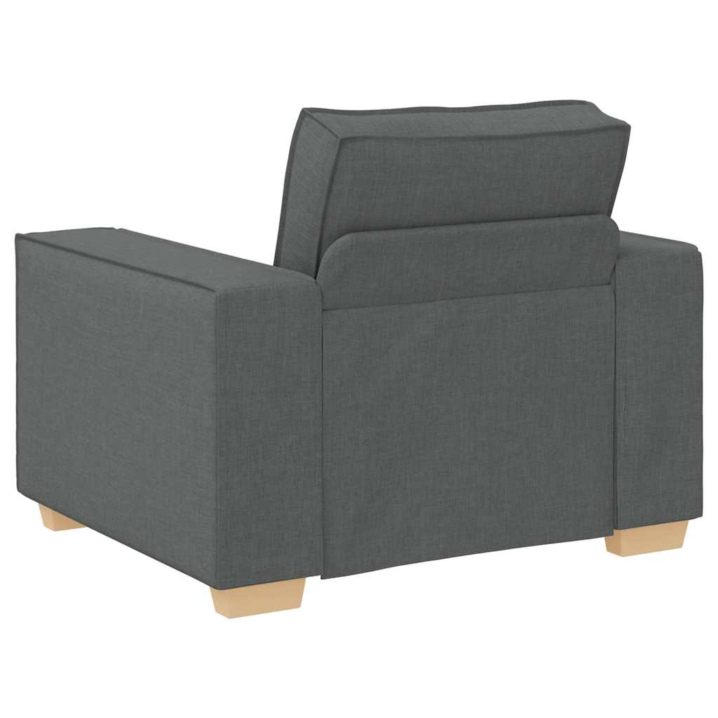 Canapé Fauteuil Gris Foncé 100x78x84 cm Tissu - XIOS