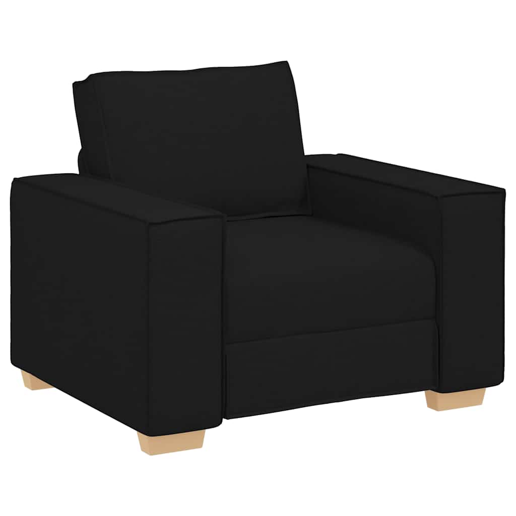 Canapé Fauteuil Noir 100x78x84 cm Tissu - XIOS