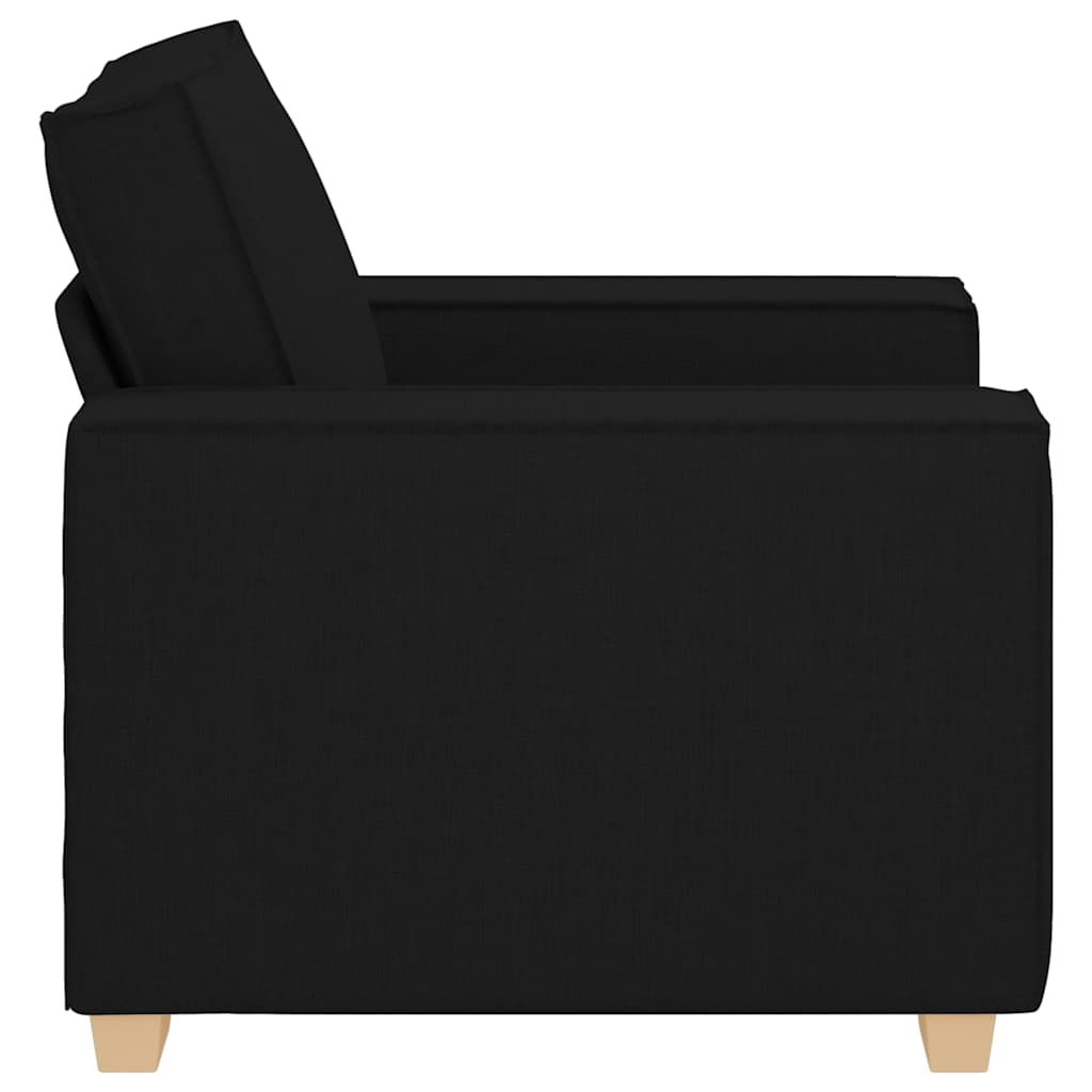 Canapé Fauteuil Noir 100x78x84 cm Tissu - XIOS