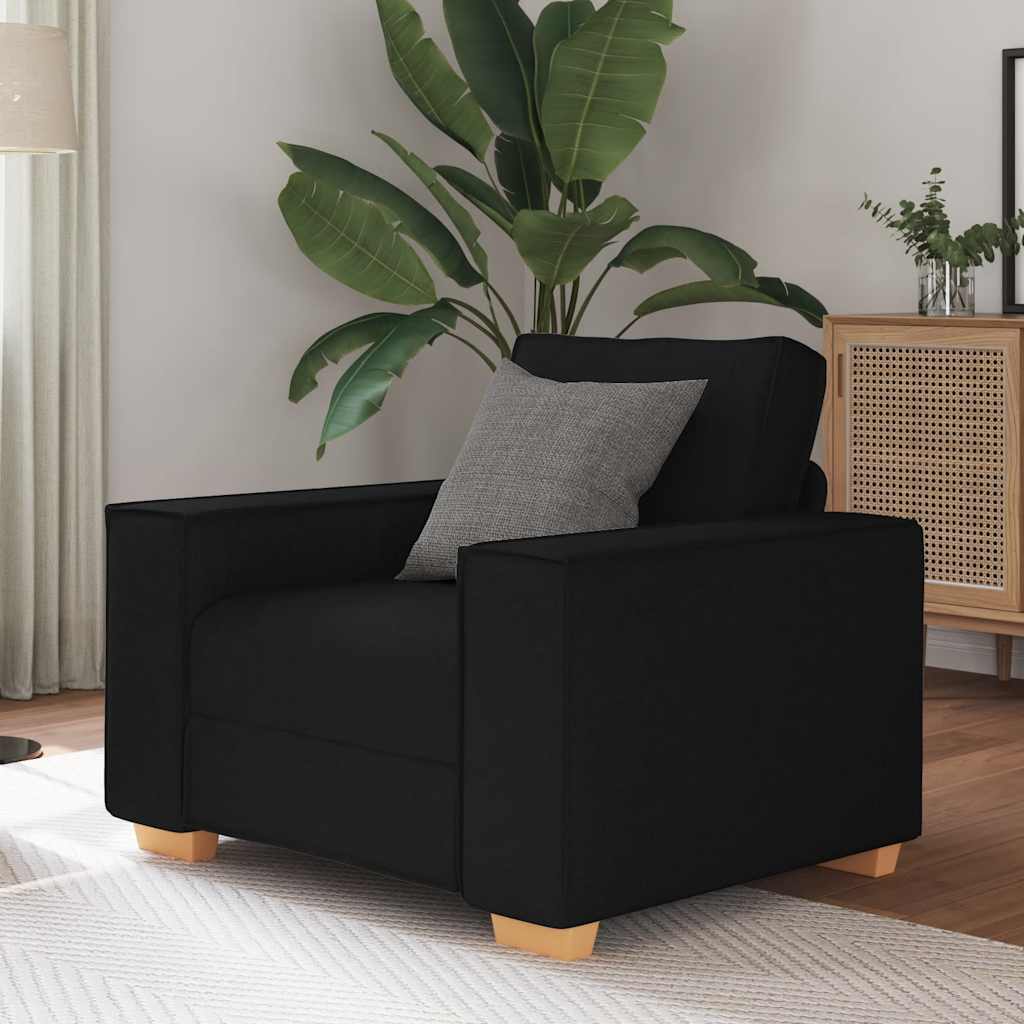 Canapé Fauteuil Noir 60 cm Tissu - XIOS