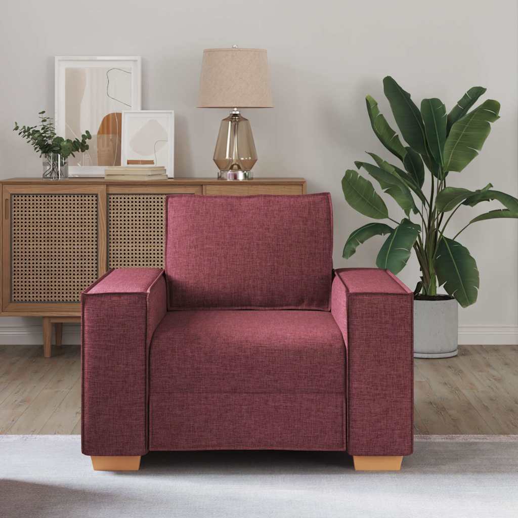 Canapé Fauteuil Rouge Vin 60 cm Tissu - XIOS