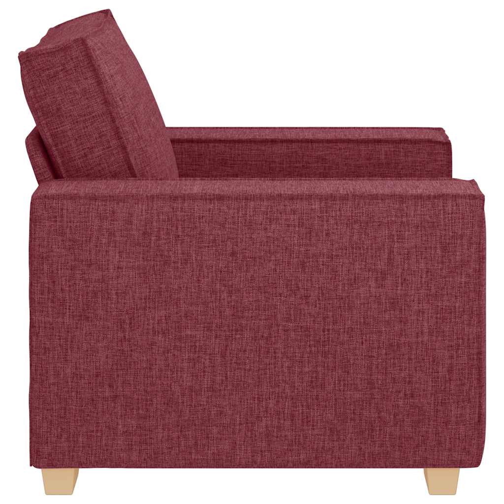 Canapé Fauteuil Rouge Vin 100x78x84 cm Tissu - XIOS