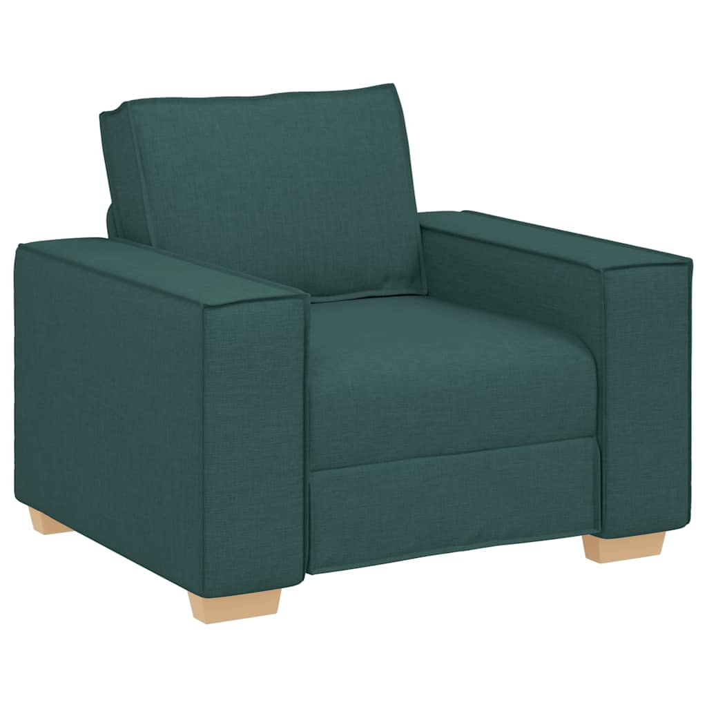 Canapé Fauteuil Vert Foncé 60 cm Tissu - XIOS