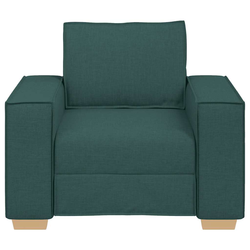 Canapé Fauteuil Vert Foncé 60 cm Tissu - XIOS
