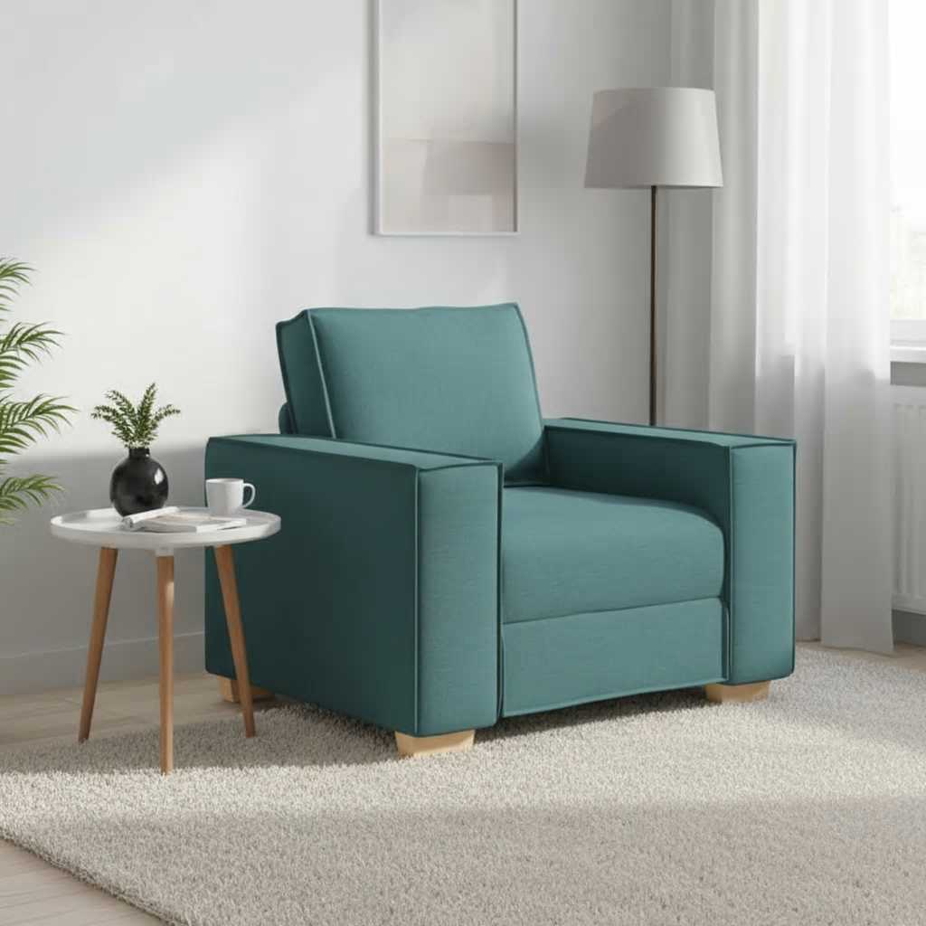 Canapé Fauteuil Vert Foncé 100x78x84 cm Tissu - XIOS