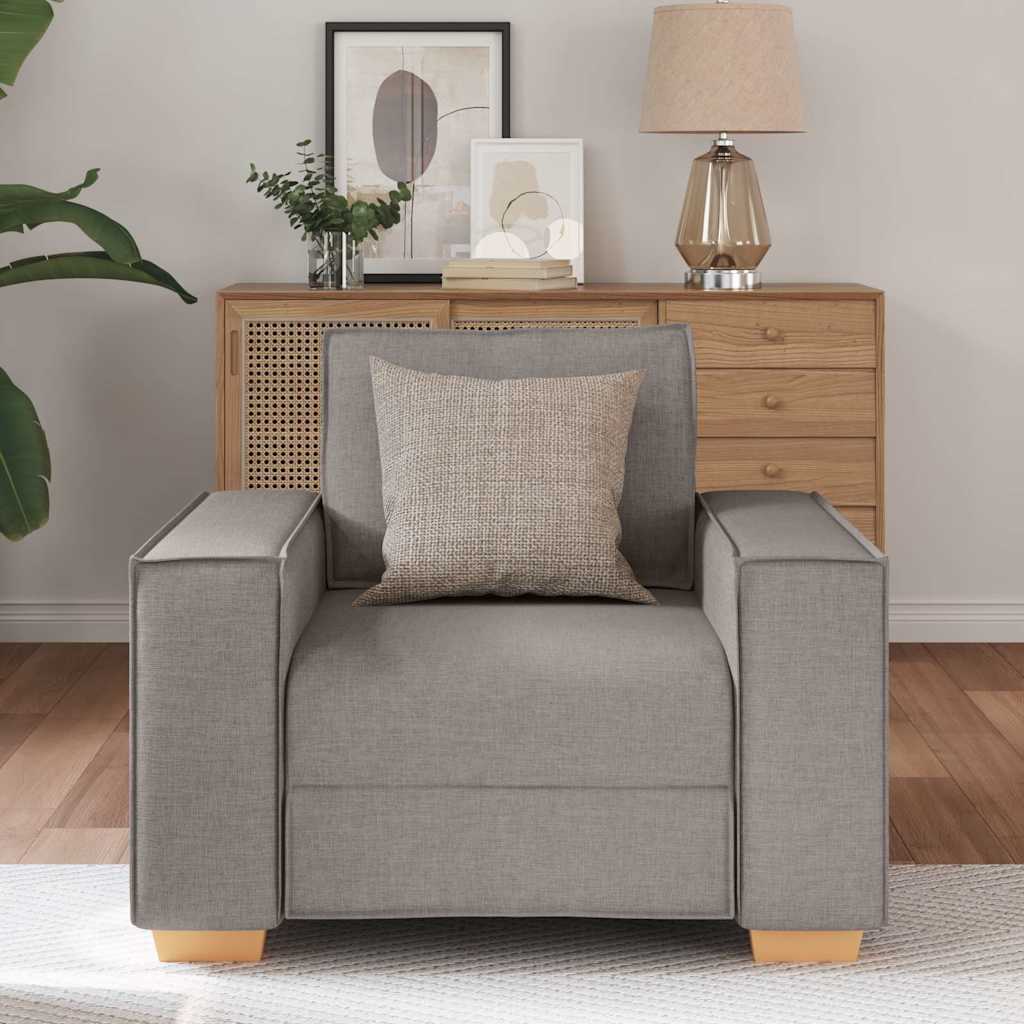 Canapé-chaise Taupe 60 cm Tissu - XIOS